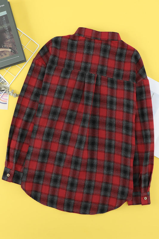 Oversized Plaid Button Down Flannel